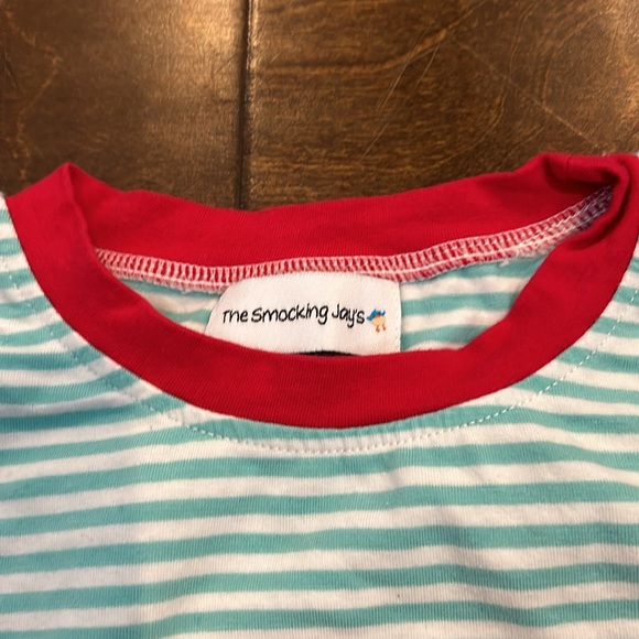 Two piece Santa set 5T/6T striped - Picture 3 of 4